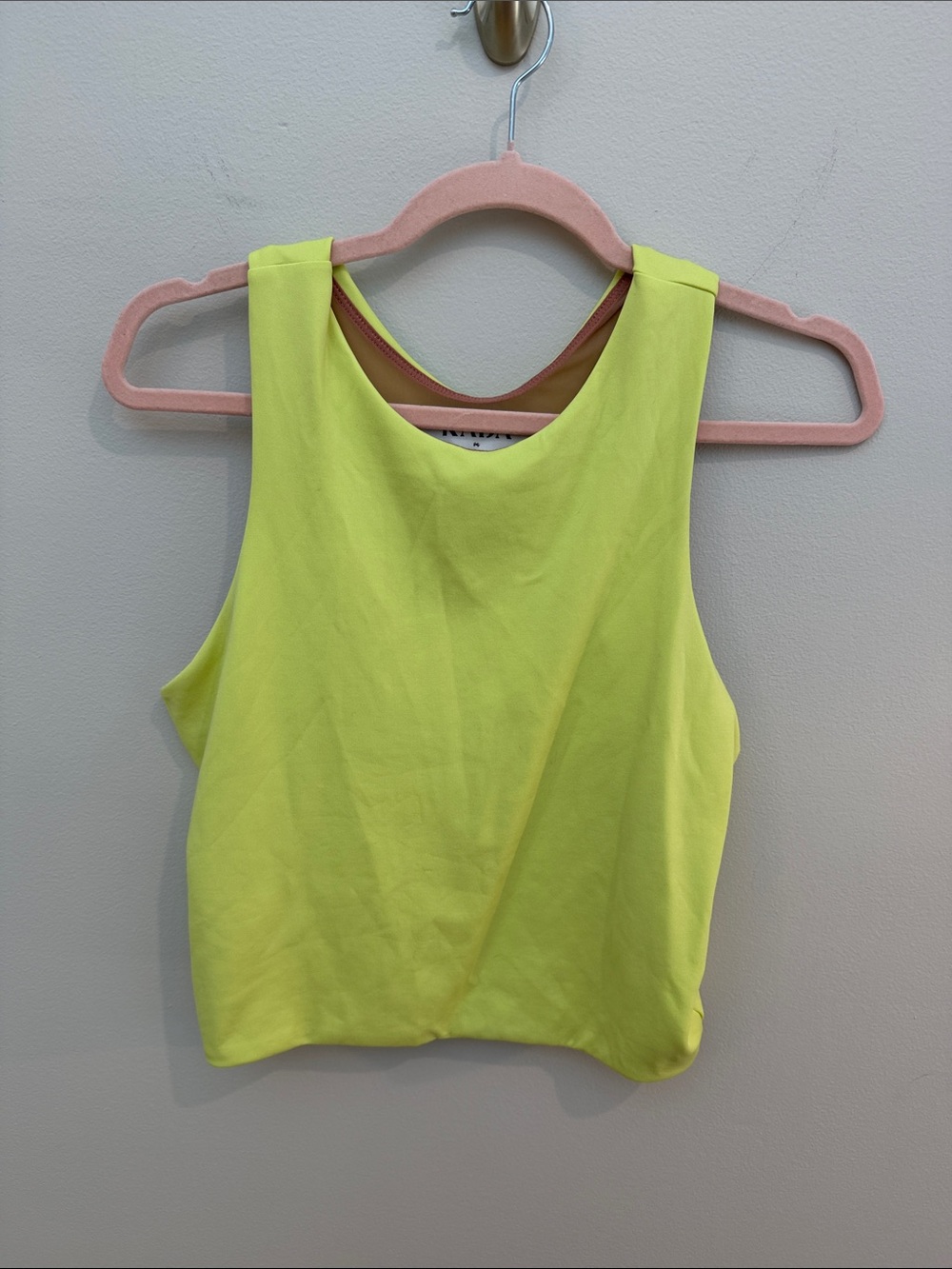 Kada Neon Yellow Women's Tank Top - Sleeveless Crop